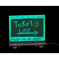 Alpine Industries LED Flashing Eraseable Message Board, Acrylic Panel/Stand 9"x12" 496-01